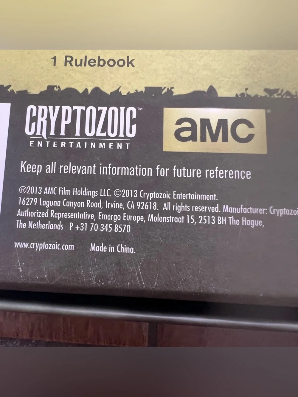 The Walking Dead Cryptozoic The Best Defense Board Game
